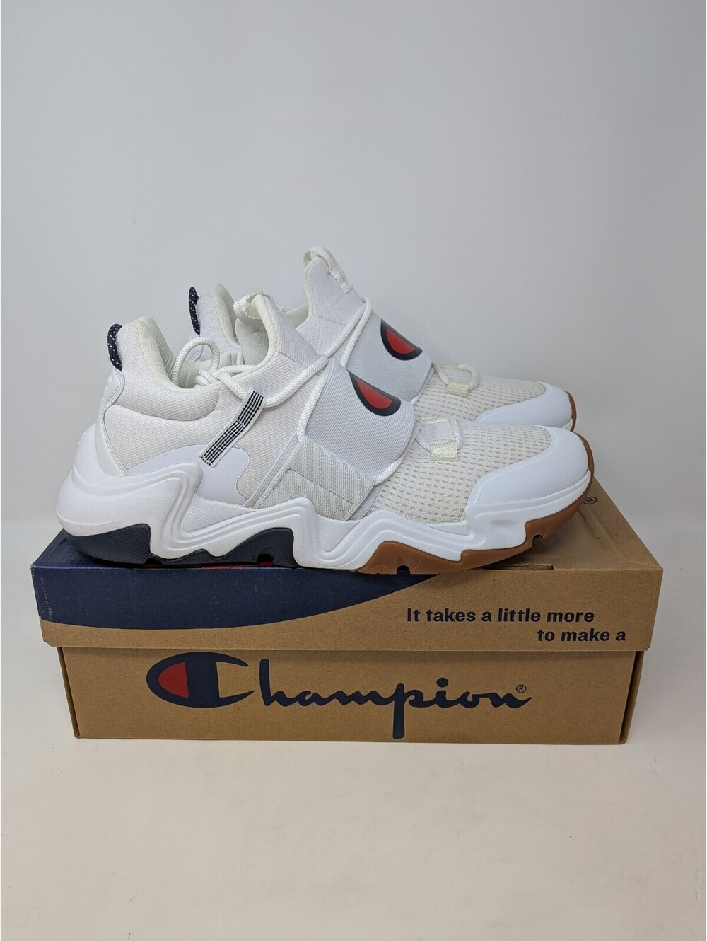 Champion Hyper C Link Men’s Sneakers Size 9.5 White CP101166M